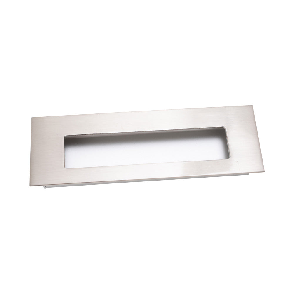 FLUSH HANDLE BRUSHED NICKEL 128MM