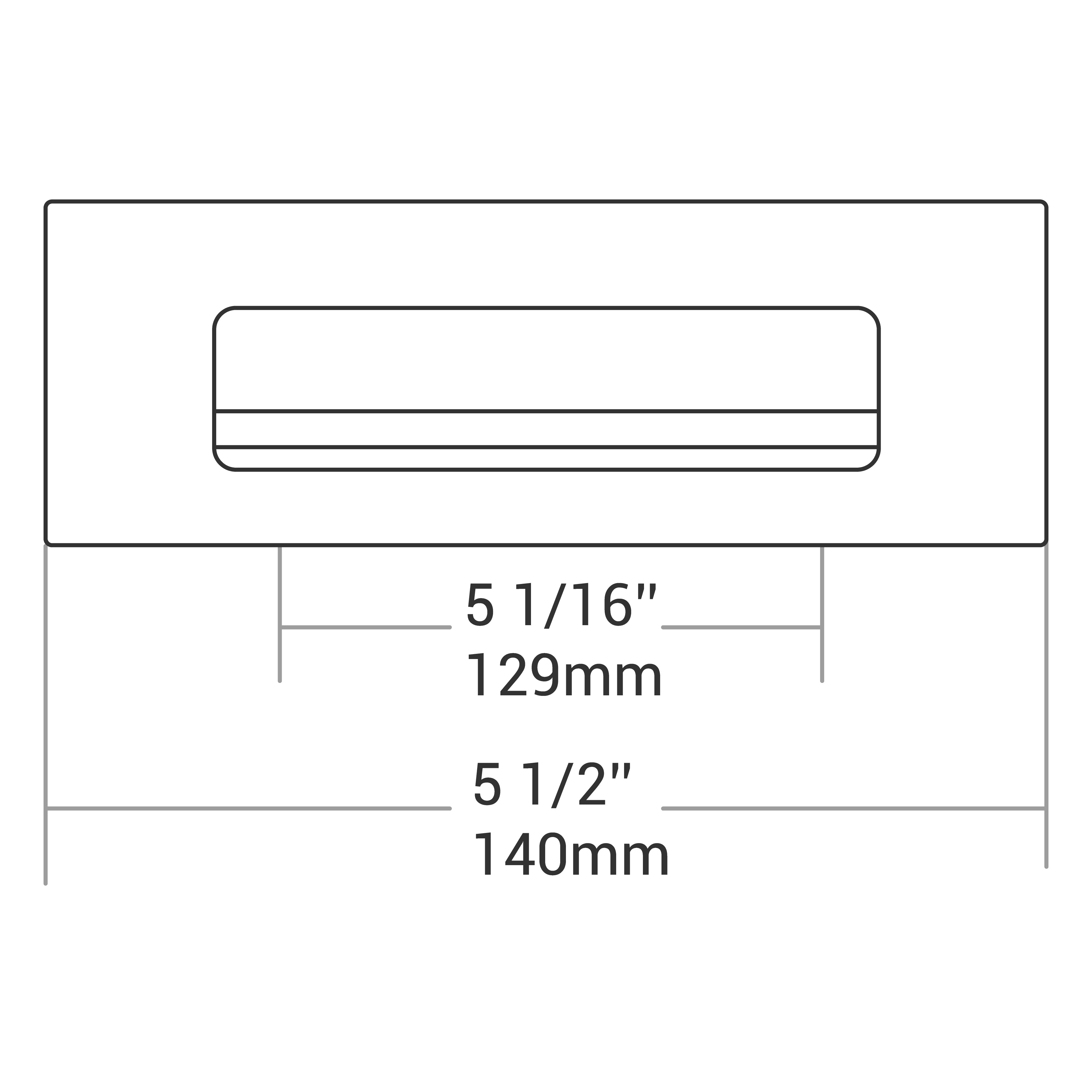FLUSH HANDLE BRUSHED NICKEL 128MM