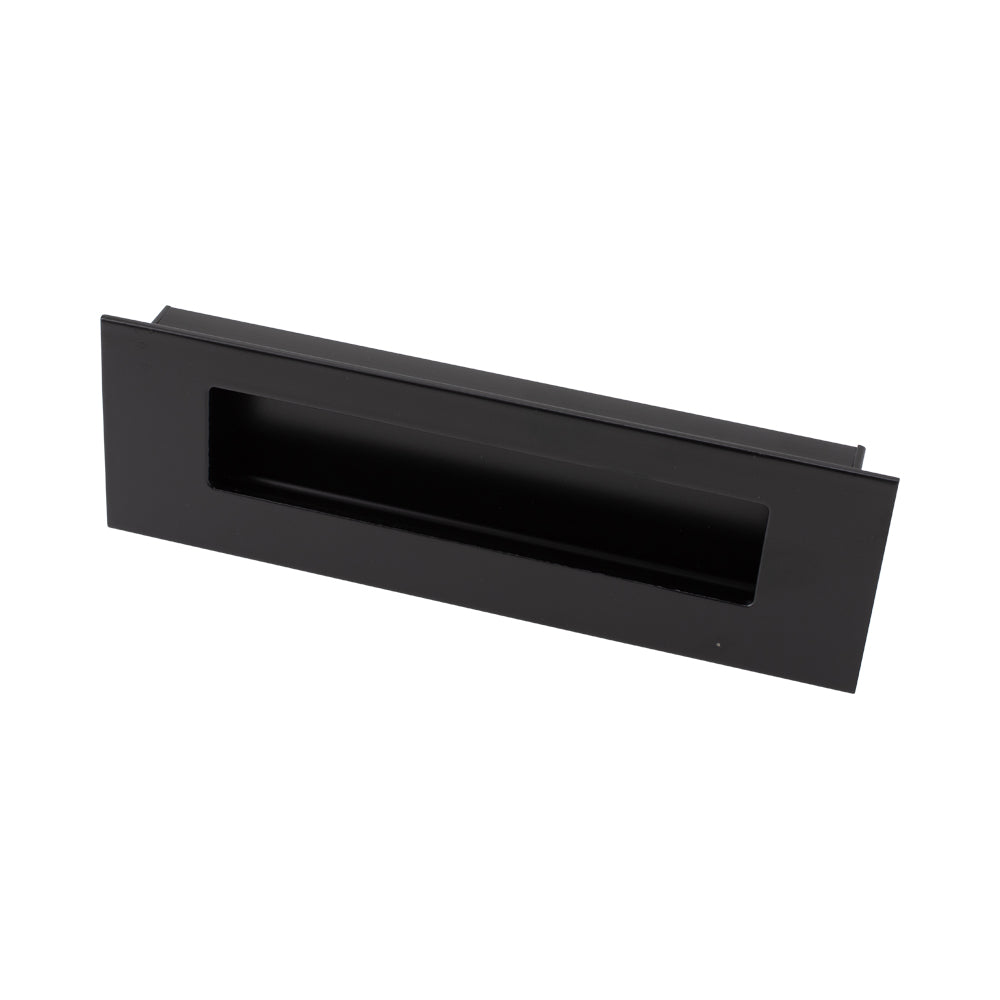 FLUSH HANDLE MATT BLACK 128MM