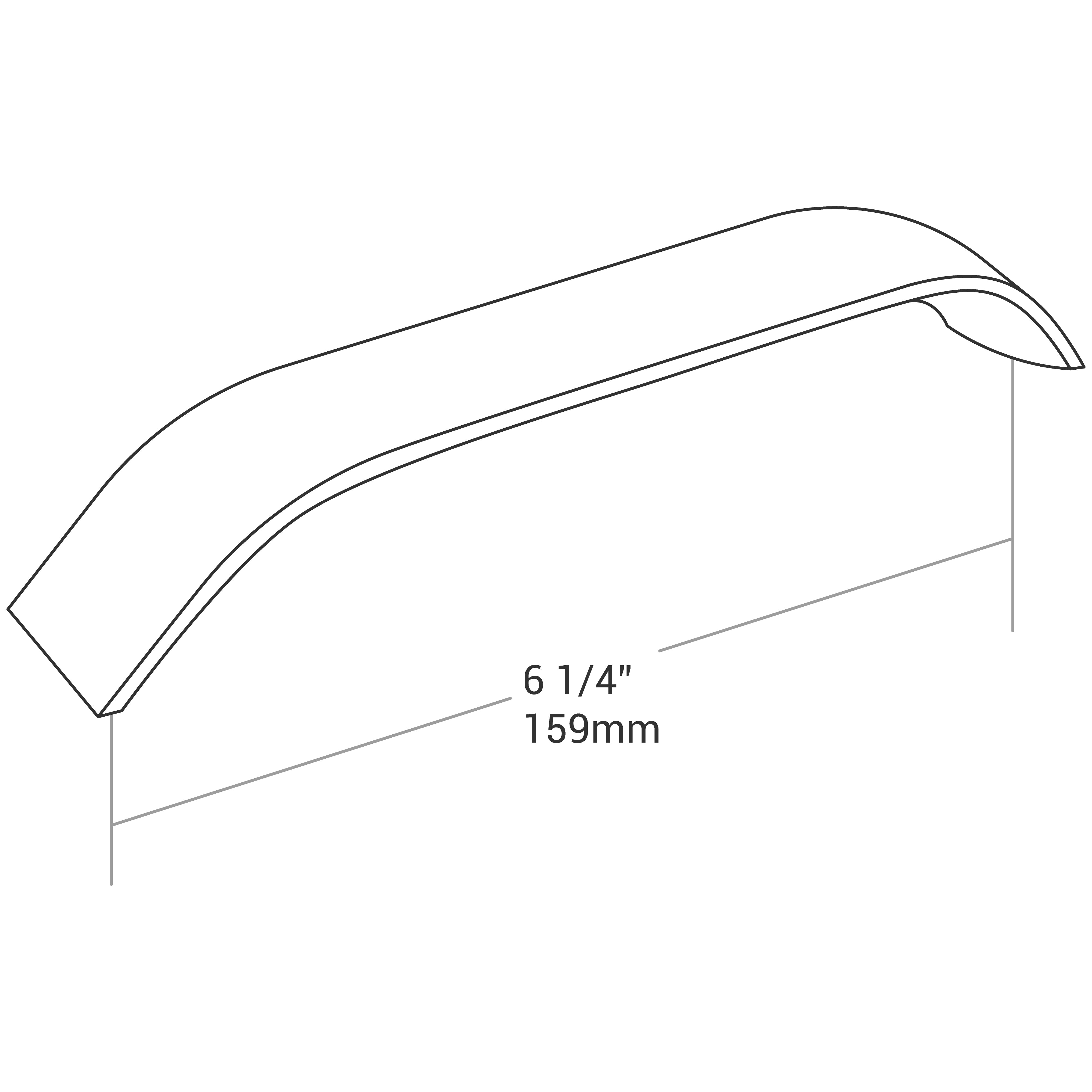 Handle Bar 855 Series Brush Nickel 6-1/4"