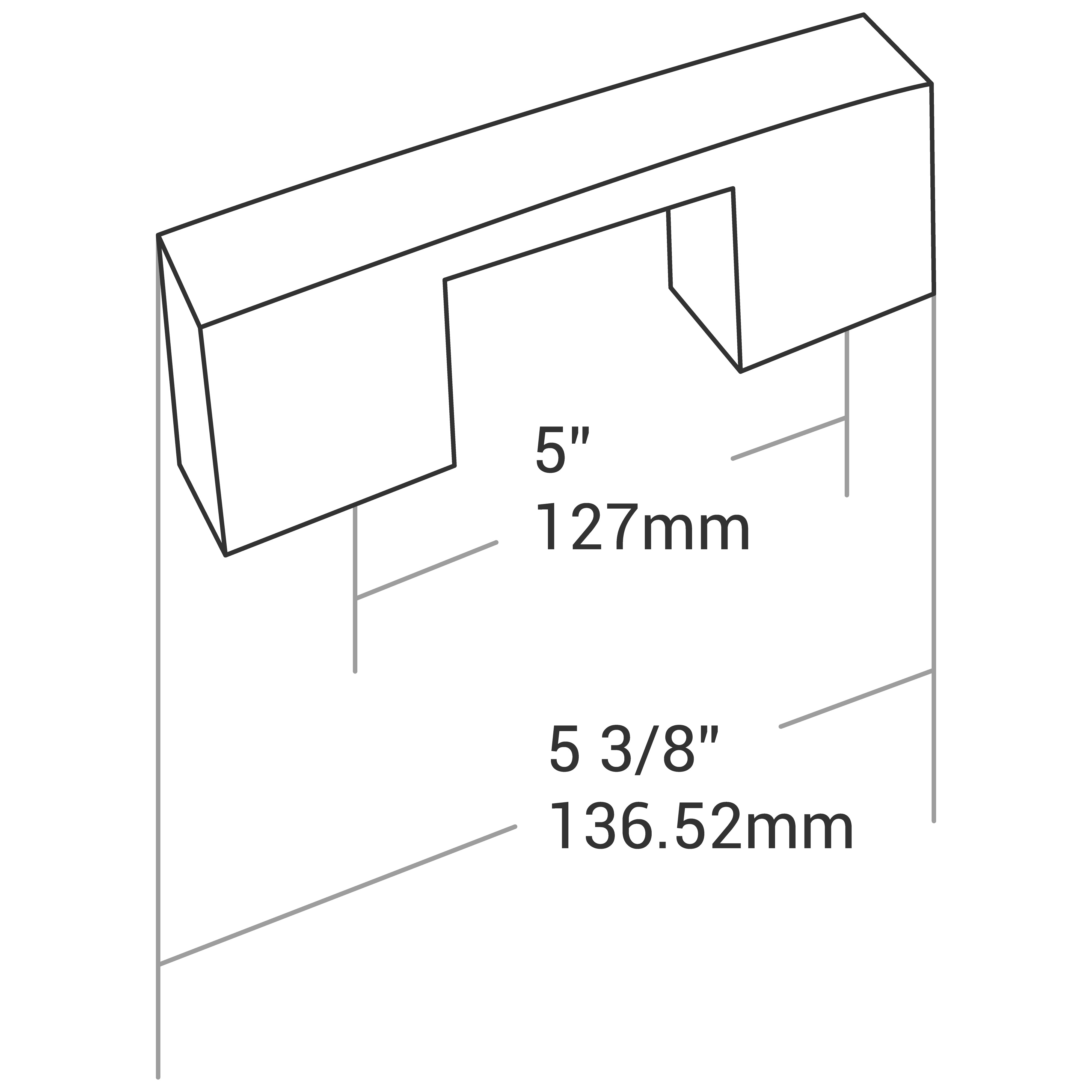 Handle 8655 Series C/C 5" O/A 5-3/8"