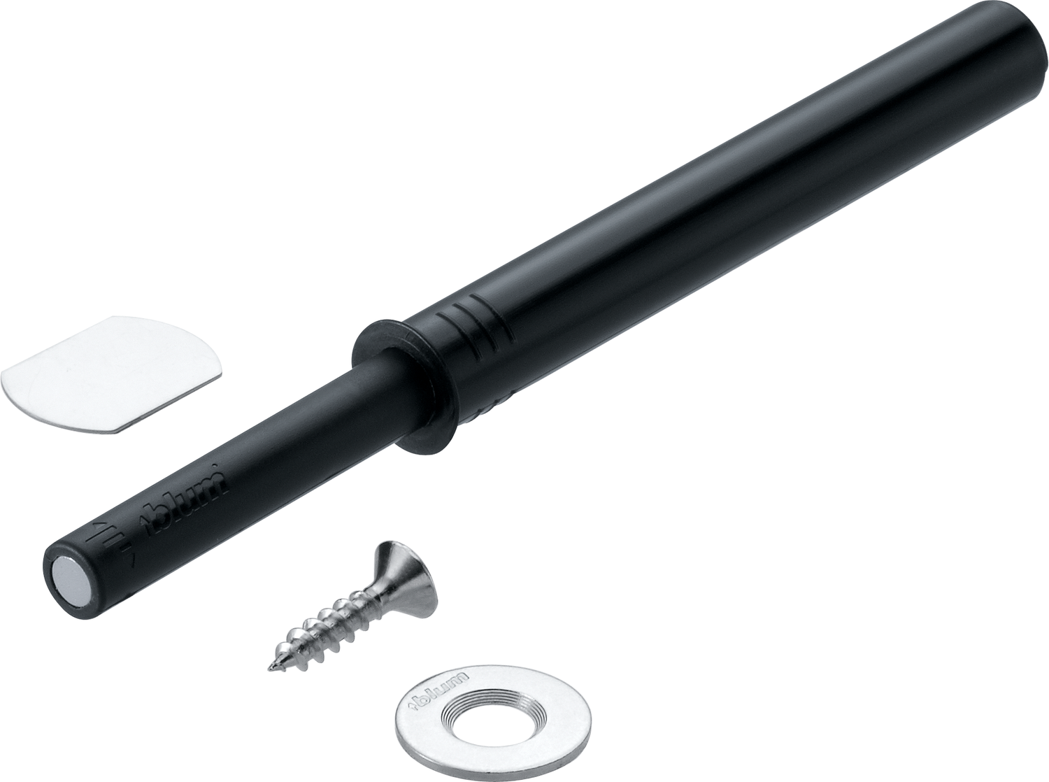 TIP-ON for doors - depth adjustable Large door CARBON BLACK V1TERS