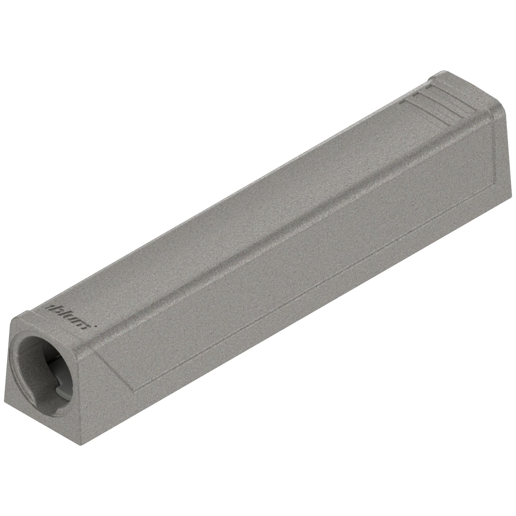 TIP-ON for doors - depth adjustable Adapter plates In-line R7036 Platinum-Grey