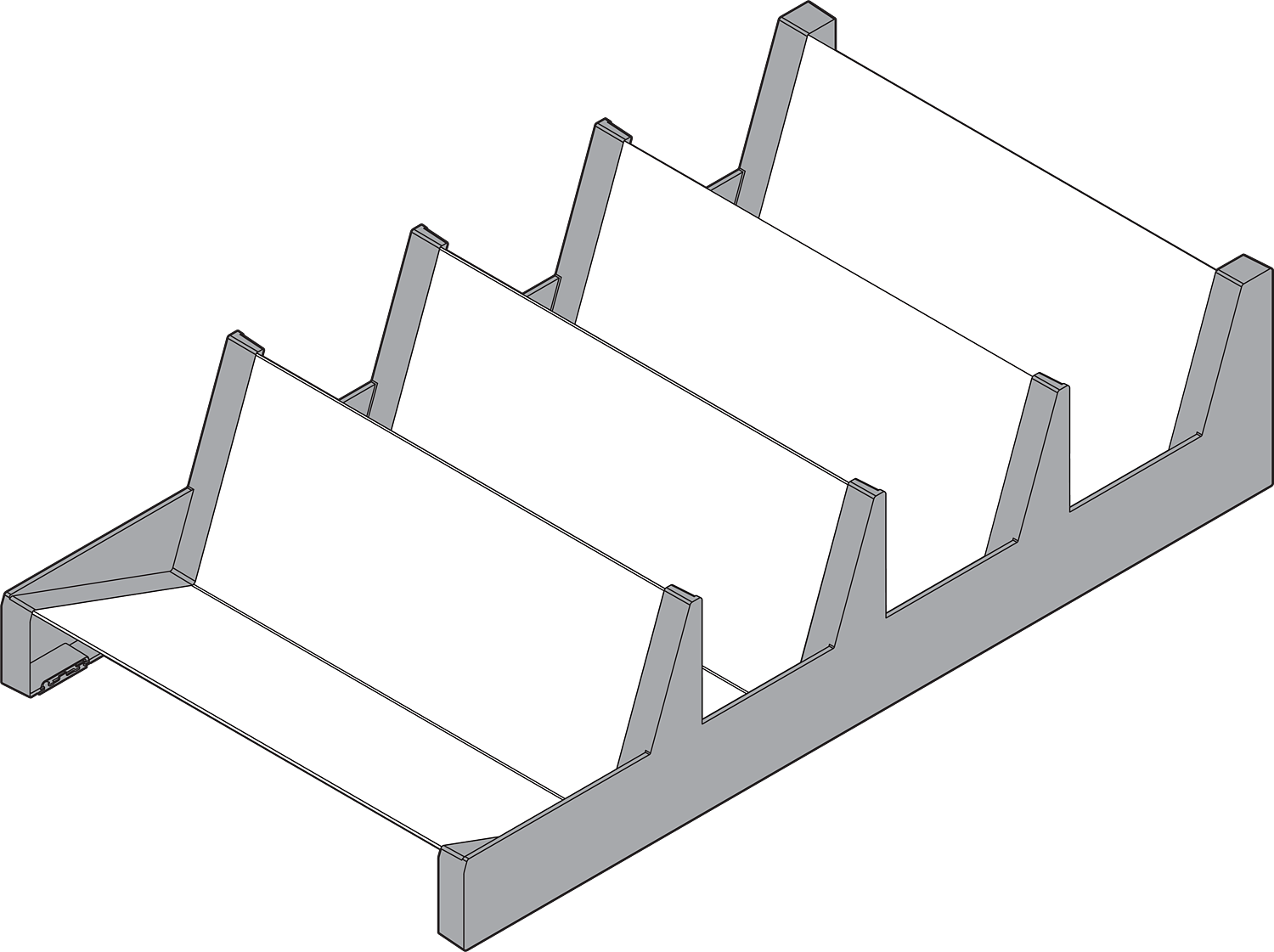 AMBIA-LINE spice tray Ident Brushed Stainless Steel
