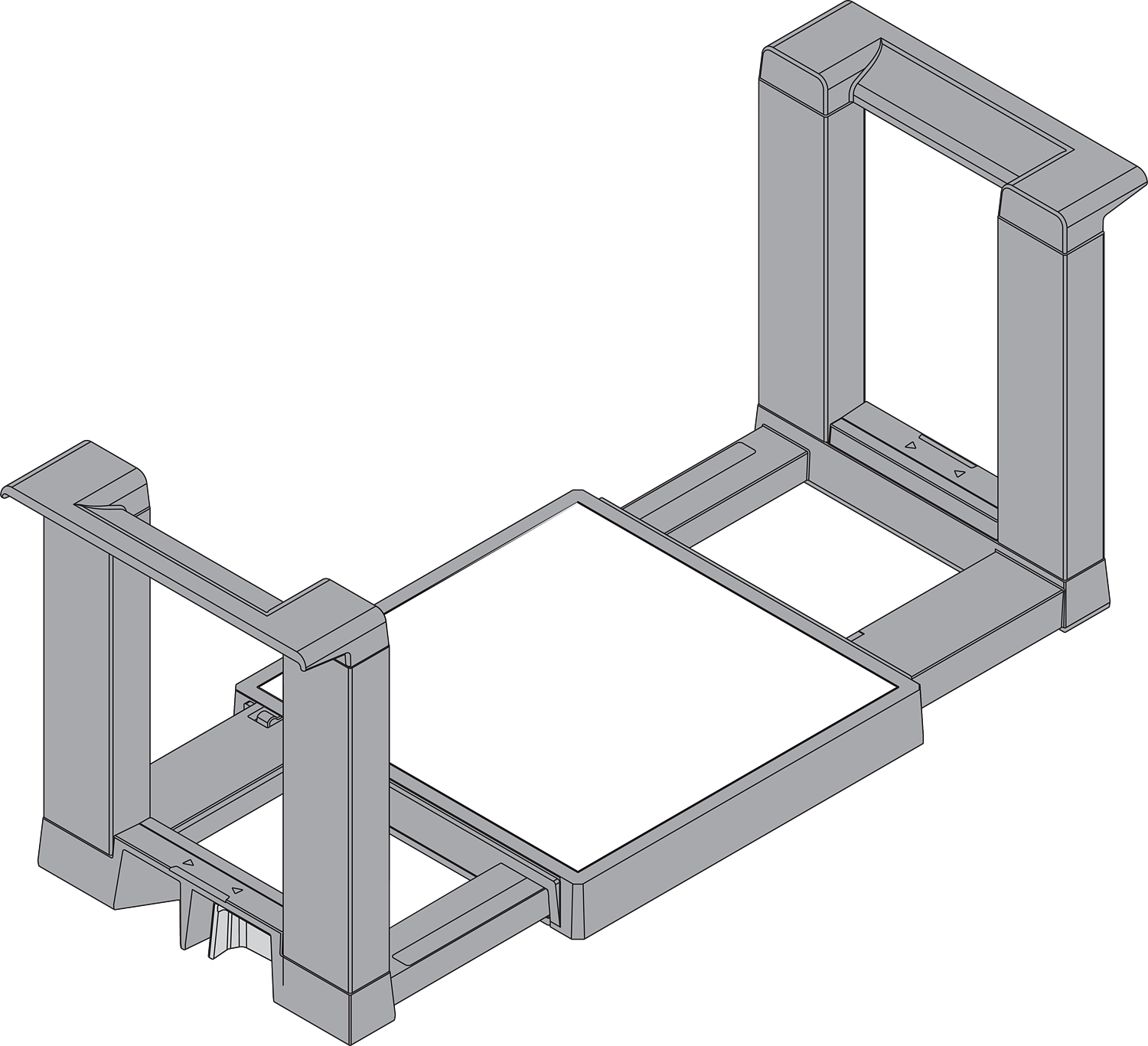 LEGRABOX Adjustable plate holder Ident Orion Grey Matte