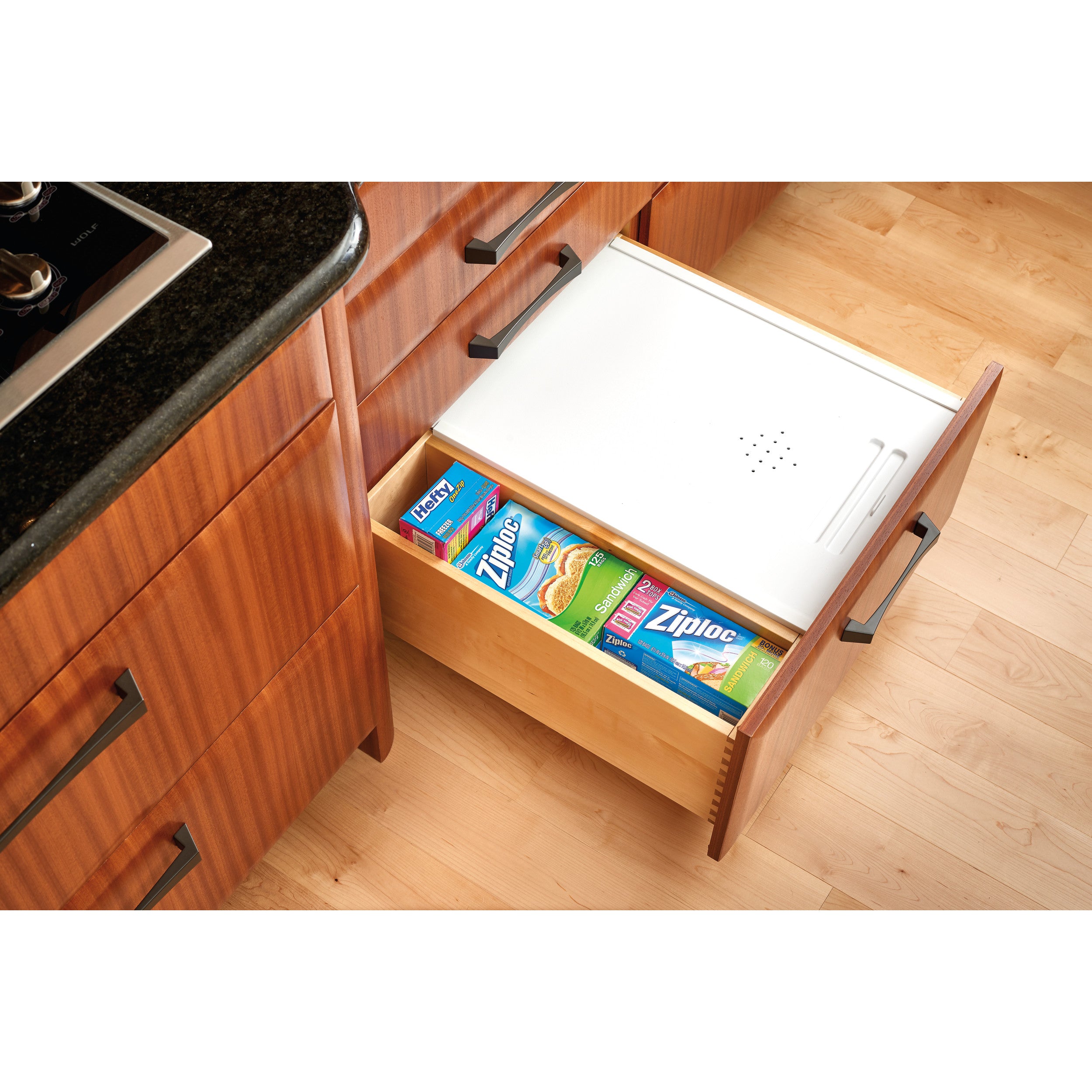 Small White Bread Drawer Cover Kit White  16.75 in (425 mm) W x 21.75 in (552 mm) D x 0.38 in (10 mm) H