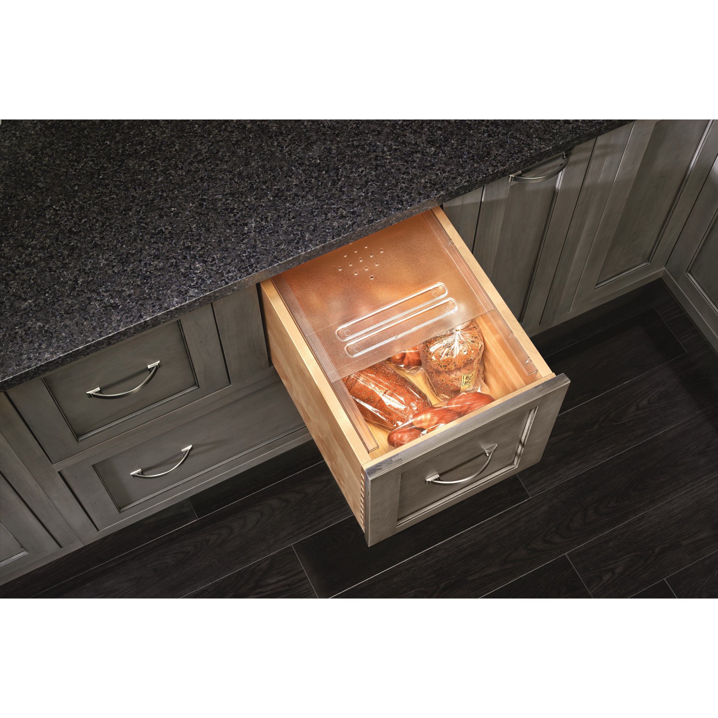 Small Bread Drawer Cover (Translucent) Clear  16.75 in (425 mm) W x 21.75 in (552 mm) D x 0.38 in (10 mm) H