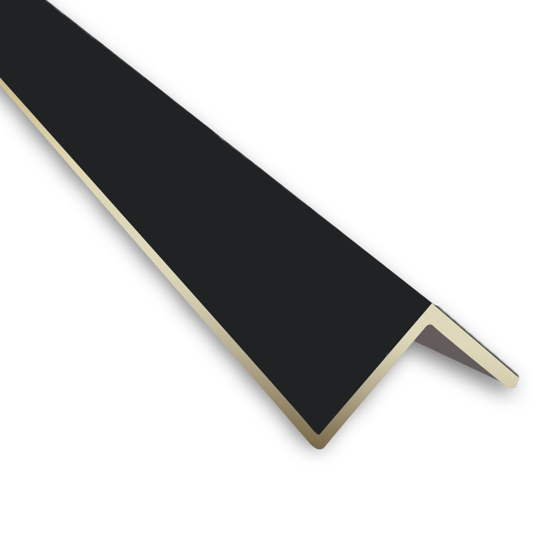 CORNER WALL PANE 1"X1"X 9FT - BLACK