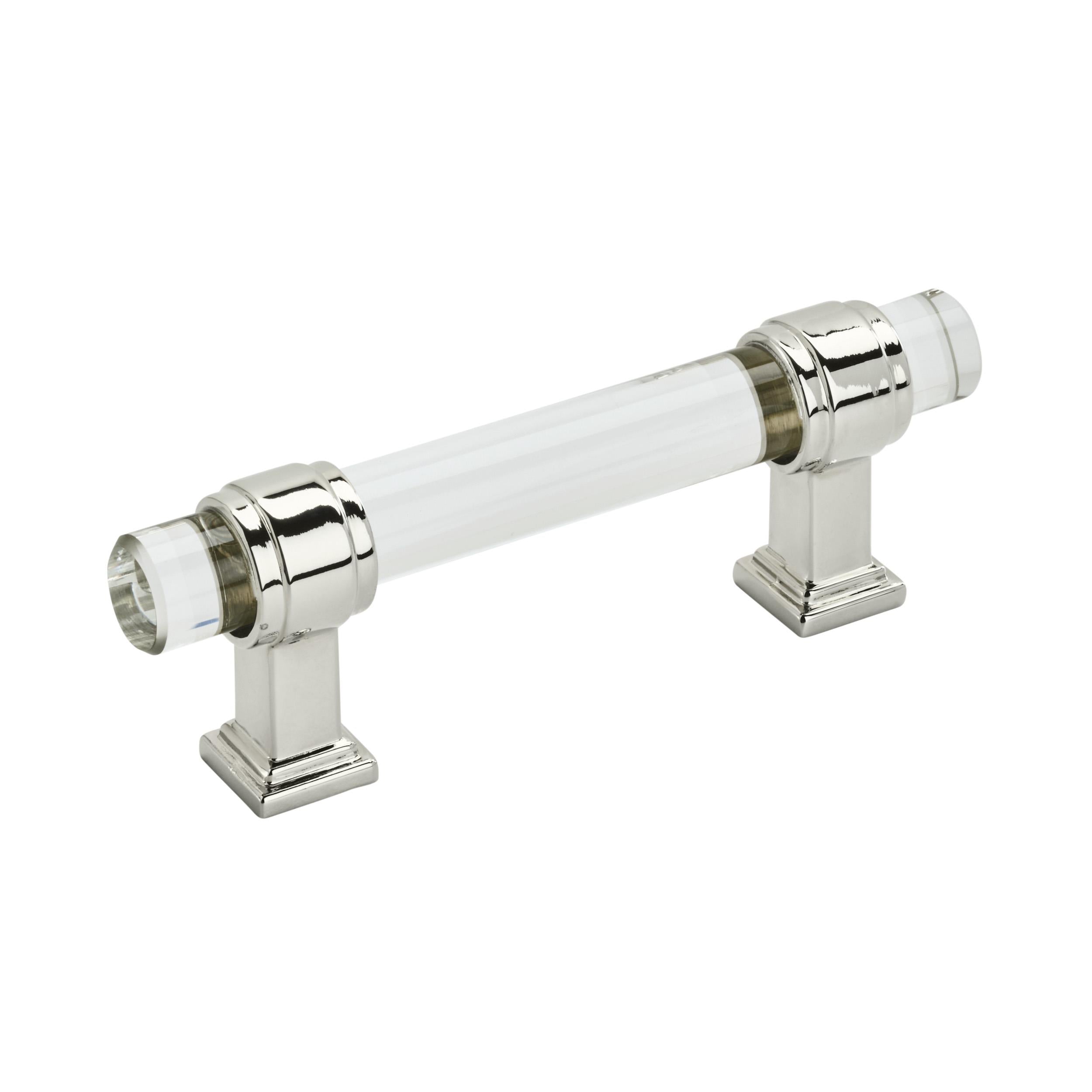 Pulls Clear/Polished Nickel 5/8(16) L X 5/8(16) W
