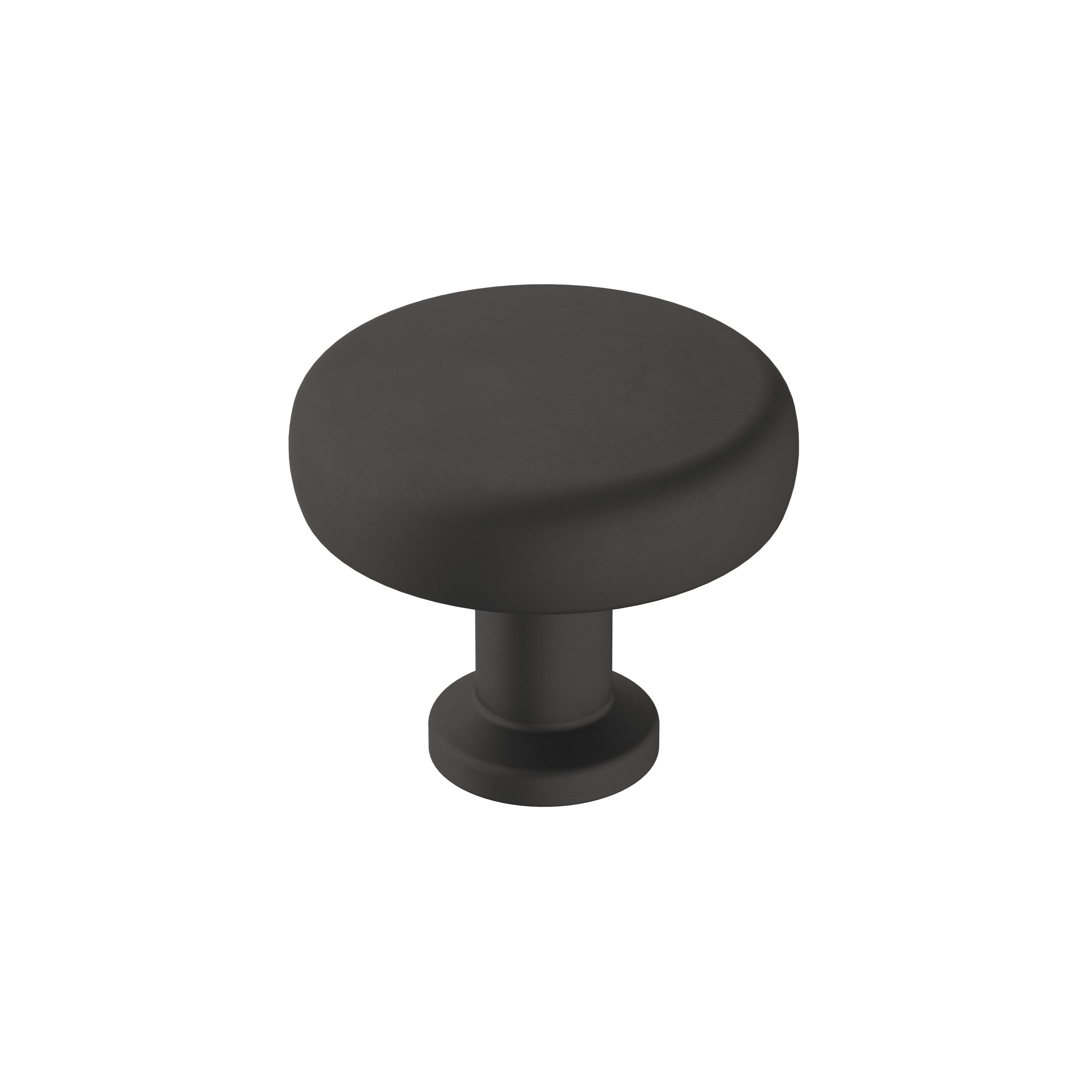 Knob Matte Black 9/16(14) DIA