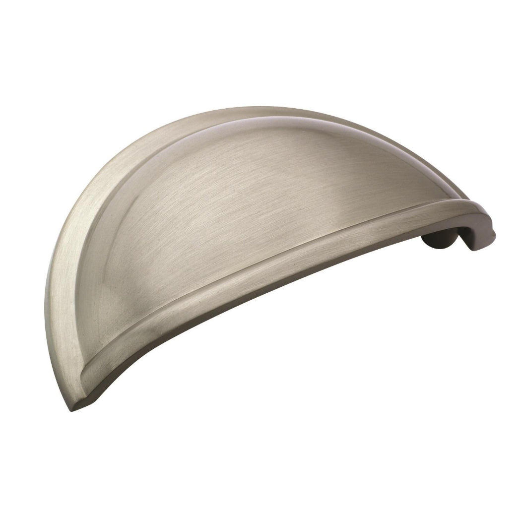 Cup Pull Satin Nickel 3-7/16(87) L x 1-5/8(41)