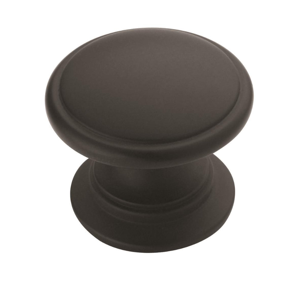 Knob Flat Black 15/16(24) DIA