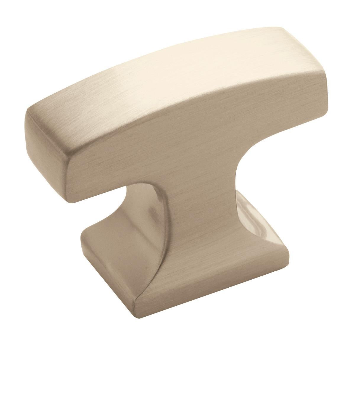 Knob Satin Nickel 13/16(21) L X 9/16(14) W