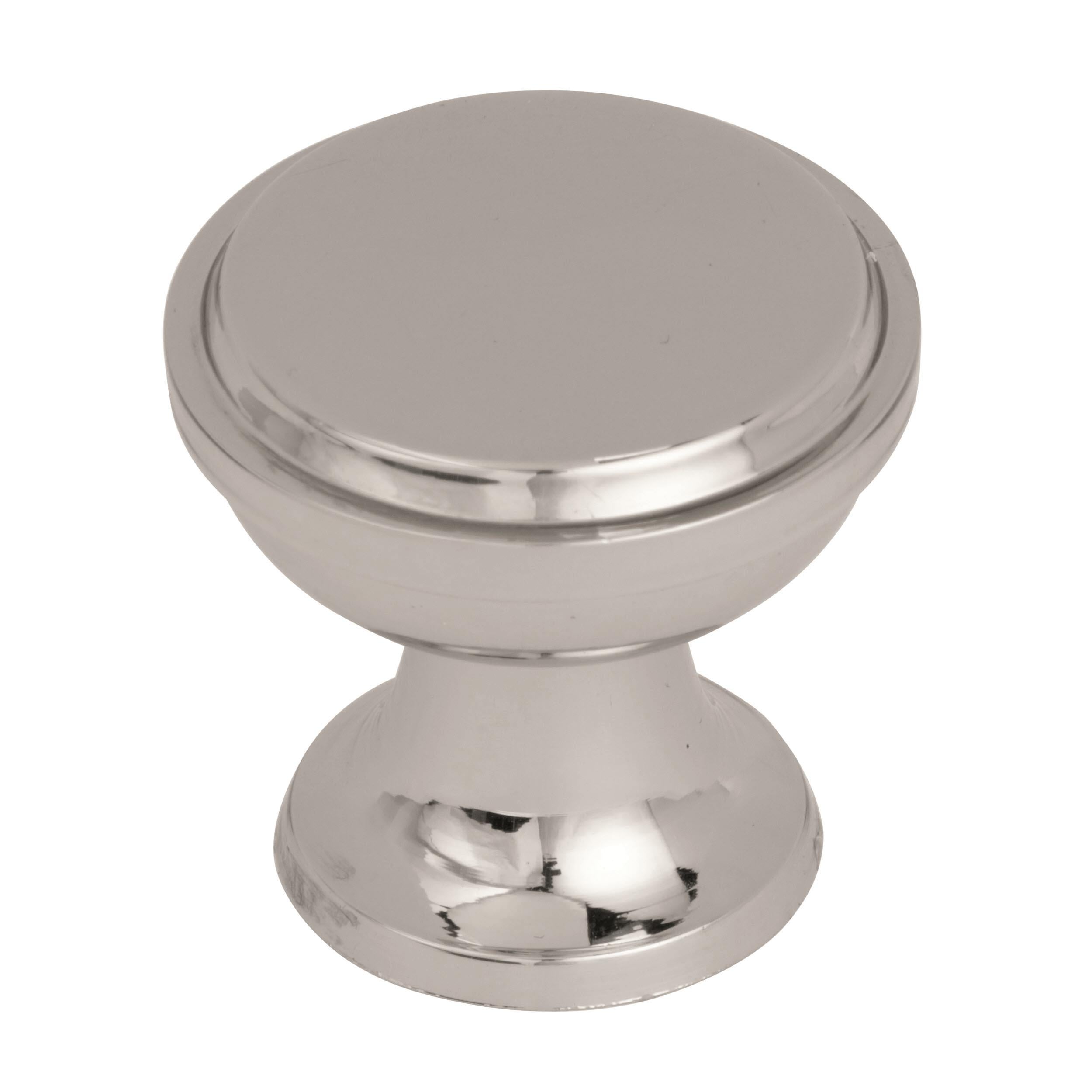Knob Polished Nickel 13/16(21) DIA