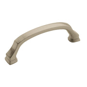 REVITALIZE 3-3/4 INCH (96MM) CENTER-TO-CENTER PULL IS FINISHED IN SATIN NICKEL