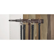 14 in Oil Rubbed Bronze Pullout Belt Rack Oil Rubbed Bronze  2.5 in (64 mm) W x 14 in (356 mm) D x 1.88 in (48 mm) H