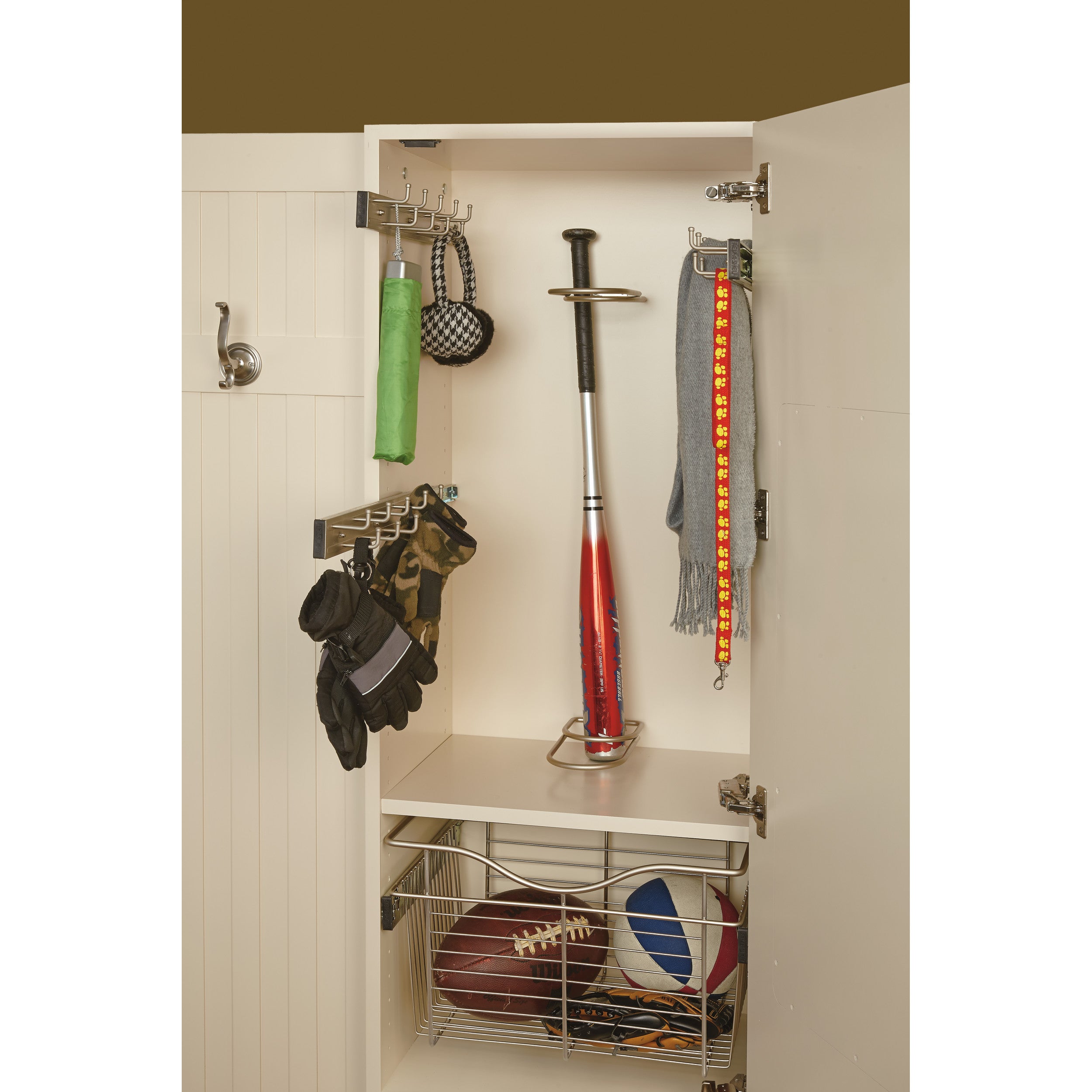 14 in Oil Rubbed Bronze Pullout Belt Rack Oil Rubbed Bronze  2.5 in (64 mm) W x 14 in (356 mm) D x 1.88 in (48 mm) H