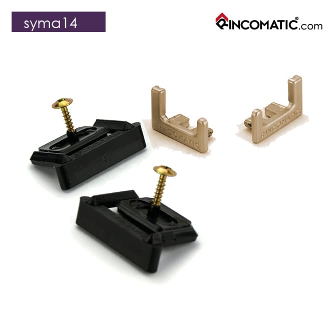 Set of End Caps Syma14 ( L+R End Caps +2clips +2screws) Matt Gold