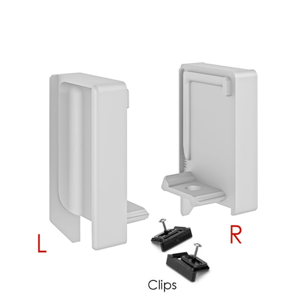 Set of End Caps SYMAG 32 Integrated-Total (Interior LEFT + Interior RIGHT) - Matt White