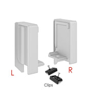 Set of End Caps SYMAG 32 Integrated-Total (Interior LEFT + Interior RIGHT) - Matt White