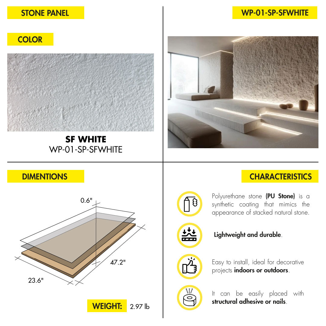 WALL DECOR TOP GROUP MIAMI STONE PANEL