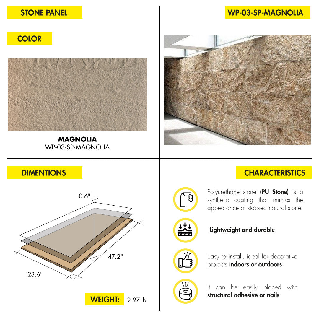 WALL DECOR TOP GROUP MIAMI STONE PANEL