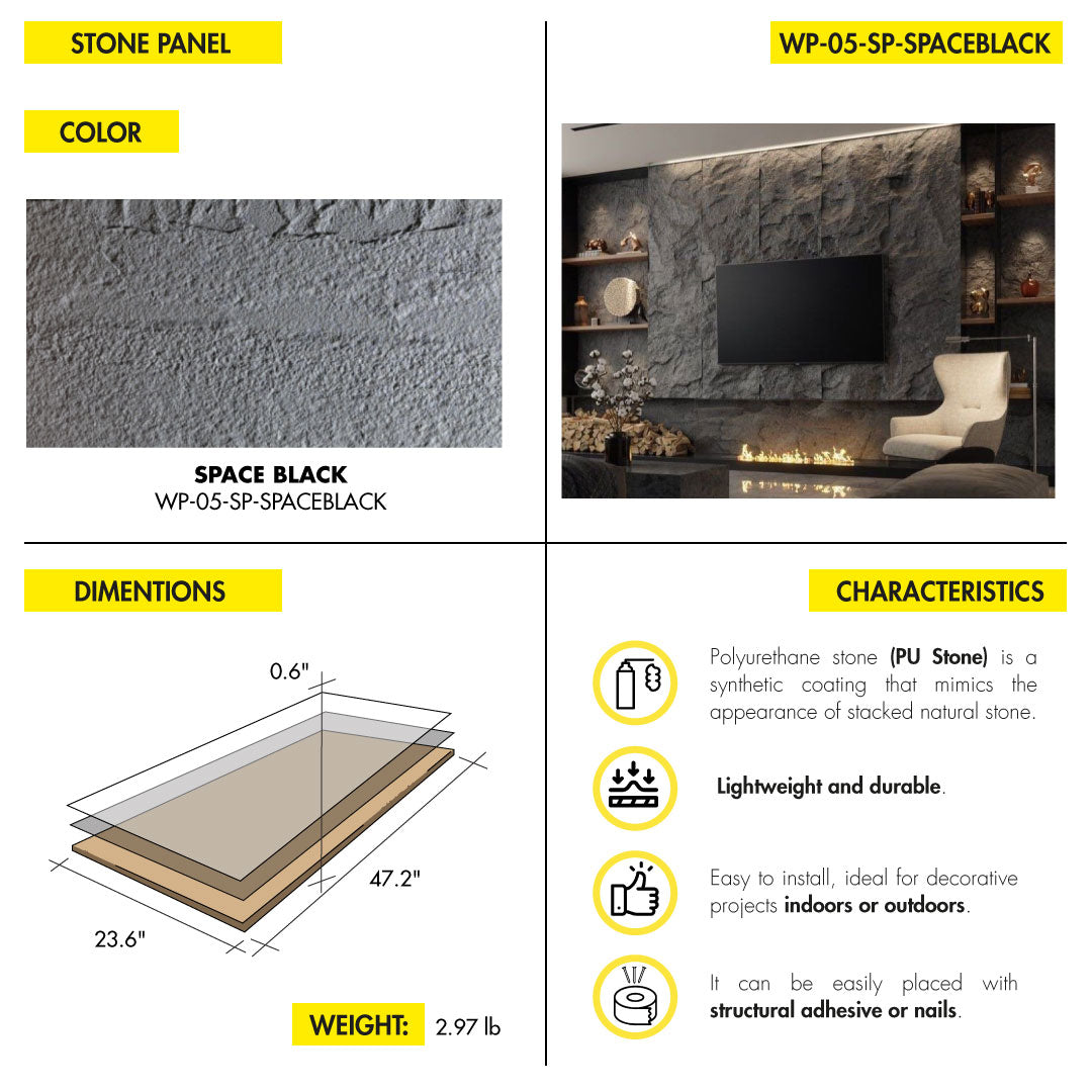 WALL DECOR TOP GROUP MIAMI STONE PANEL