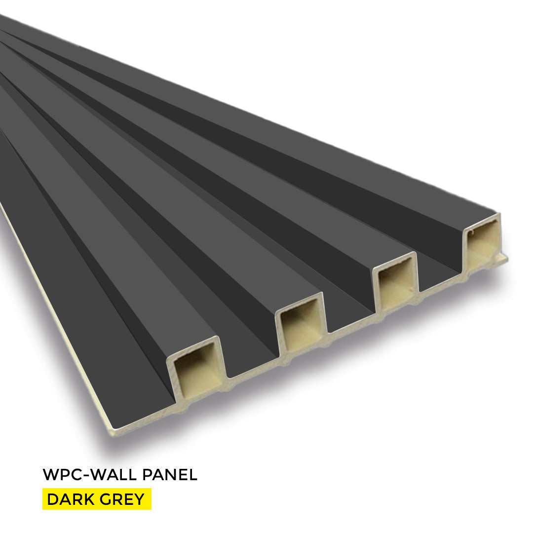 PVC WALL PANEL 6.8 X 9 FT  - DARK GREY