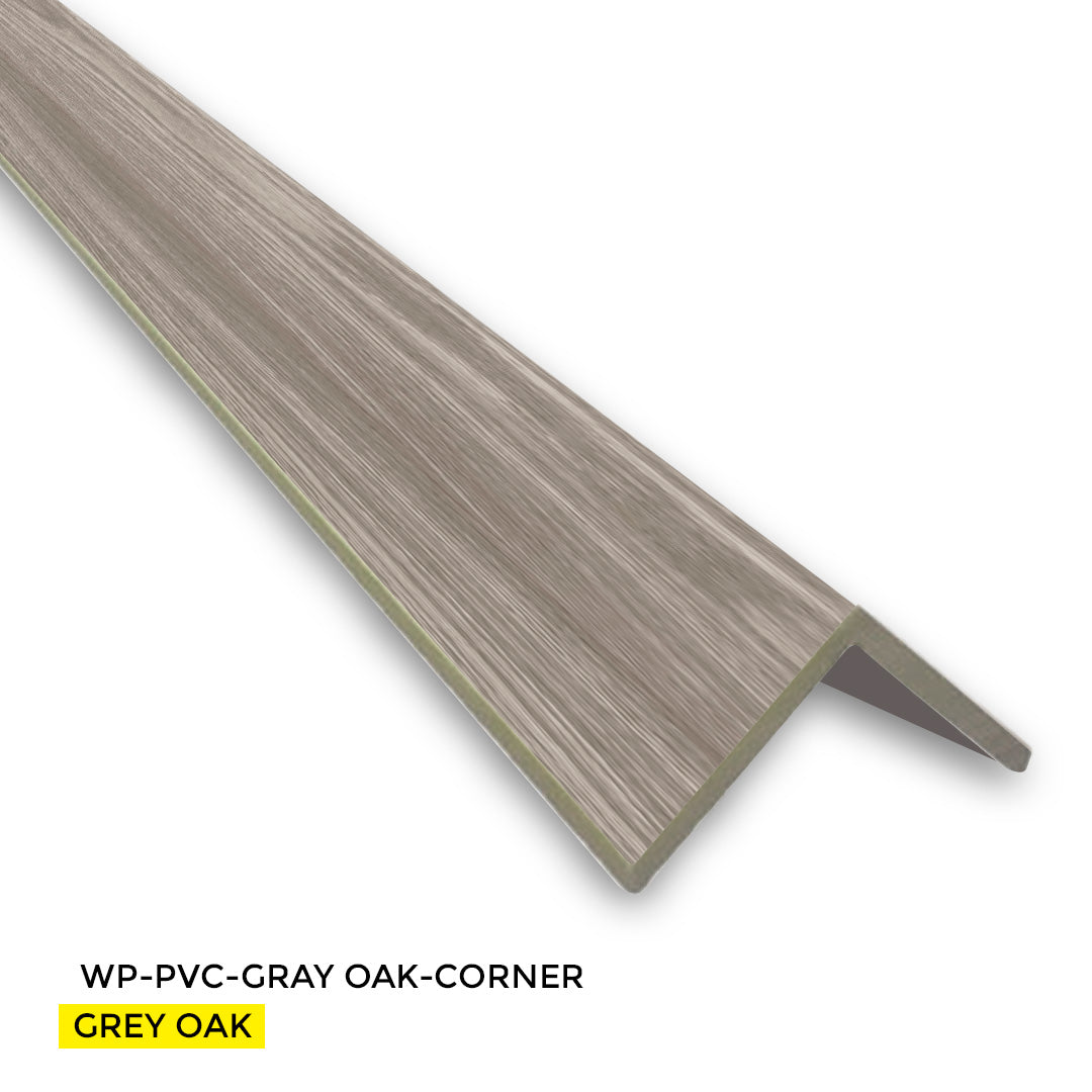 CORNER WALL PANEL 1"X1"X 9FT - GRAY OAK