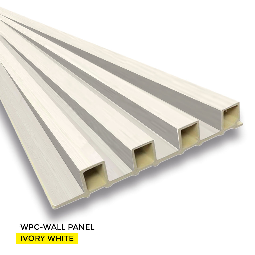 PVC WALL PANEL 6.8 X 9 FT  -IVORY WHITE