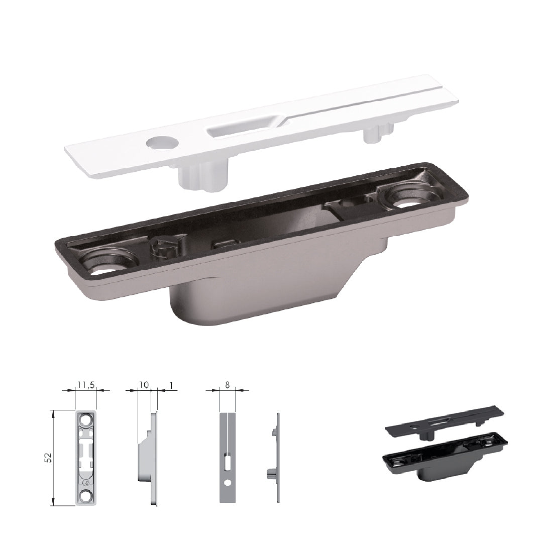 DROP DOWN SYSTEM ITALIANA FERRAMENTA KIARO EASY STRONG 14.3 LB CAPACITY WHITE