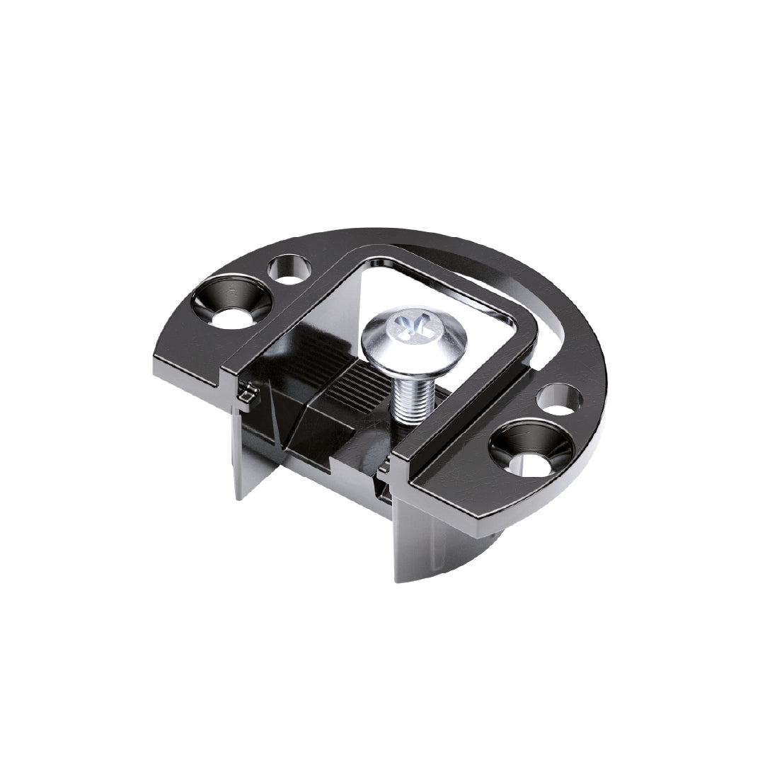 HINGE KIMANA SKIN ITALIANA FERRAMENTA FREE SWING FOR 18MM PANEL DOUBLE DRILL Ø40X2.5MM Ø26X15MM ANTHRACITE