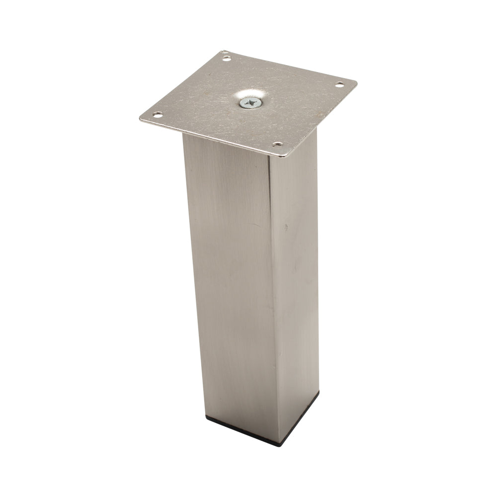 FURNITURE LEG SQUARE 8" TUBE 50MM BN