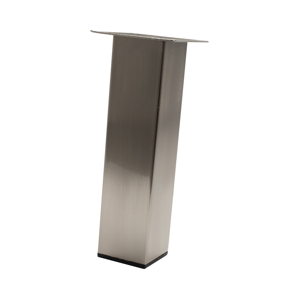 FURNITURE LEG SQUARE 8" TUBE 50MM BN