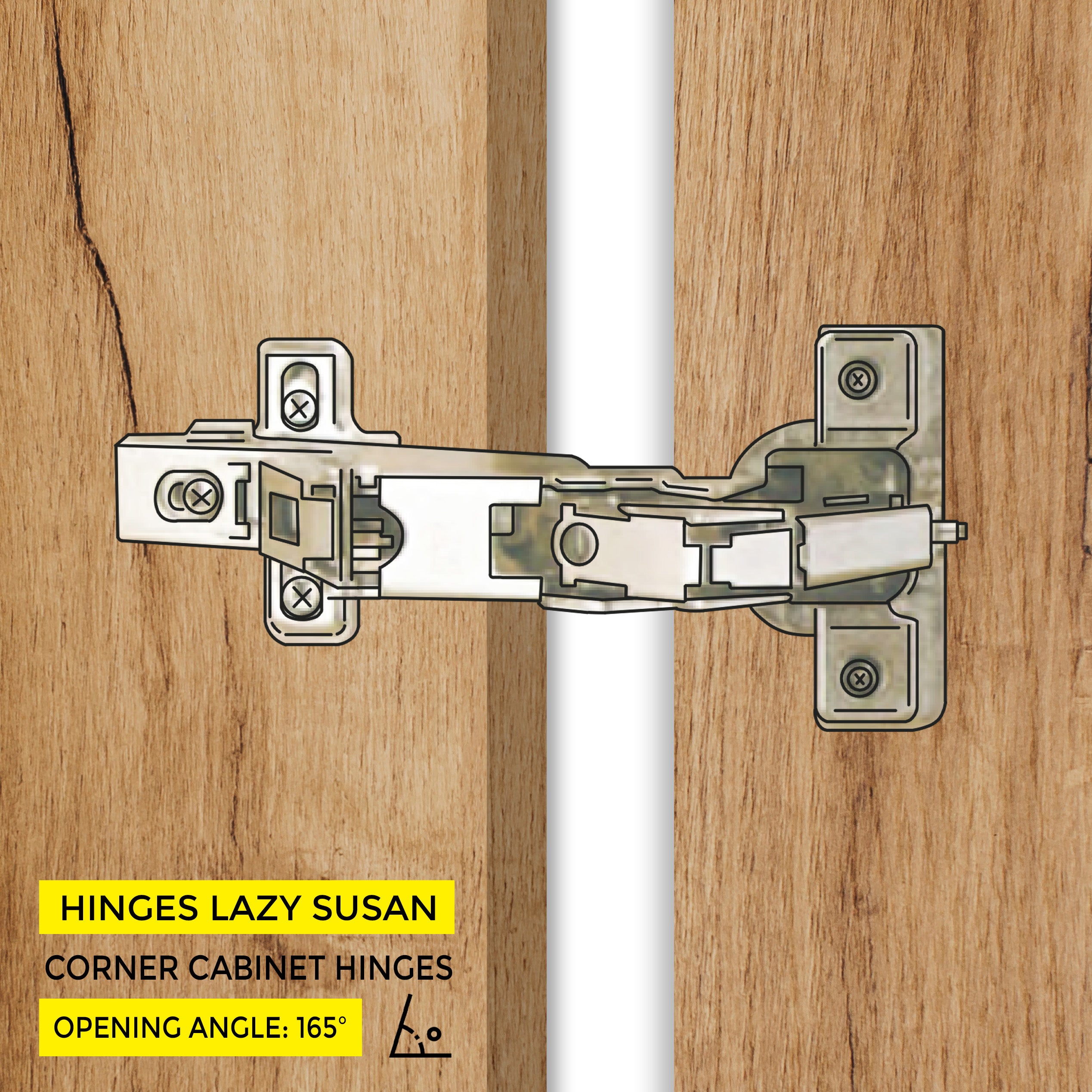 Soft-Close Hinge 165° Opening Angle