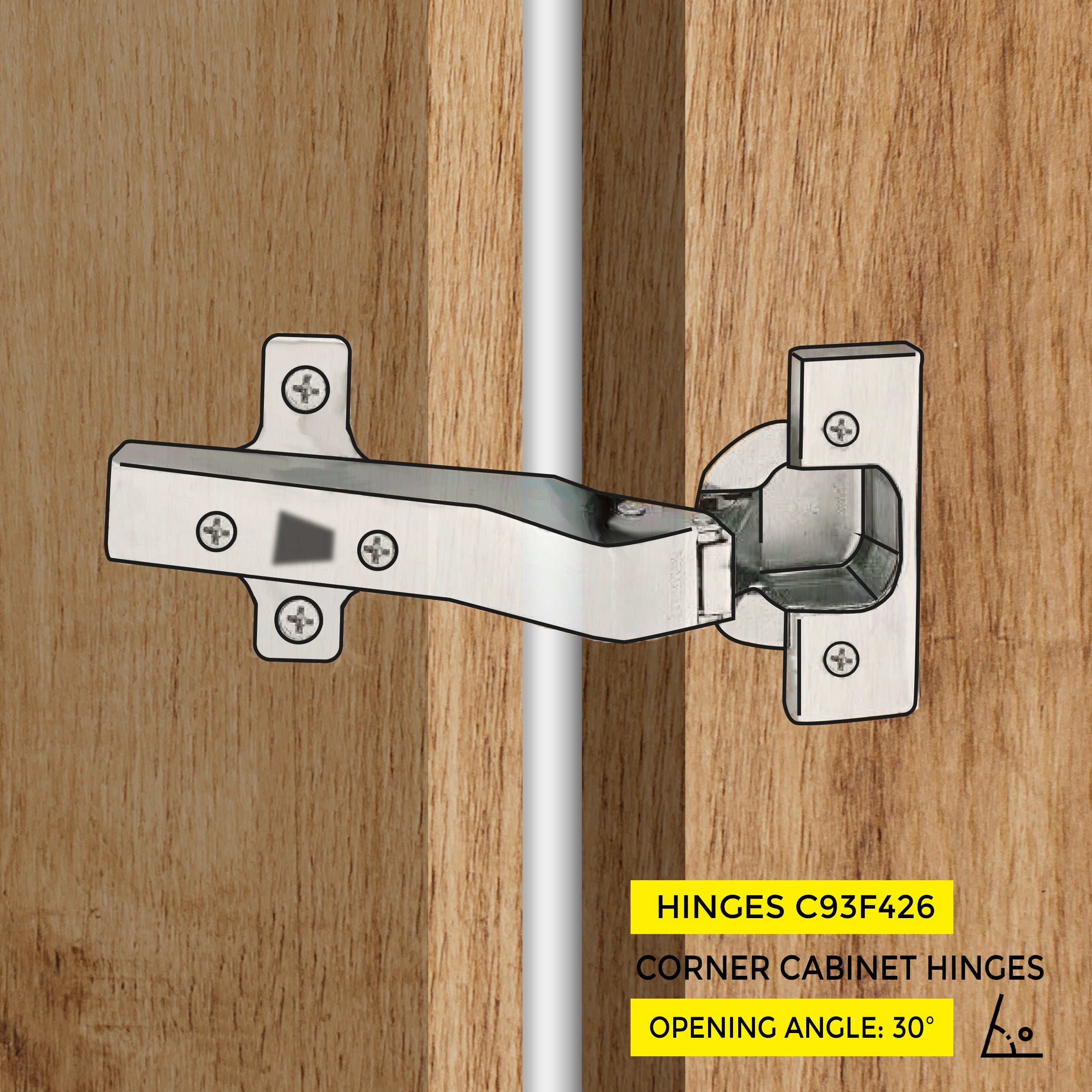 Clip-On Hinge 30°