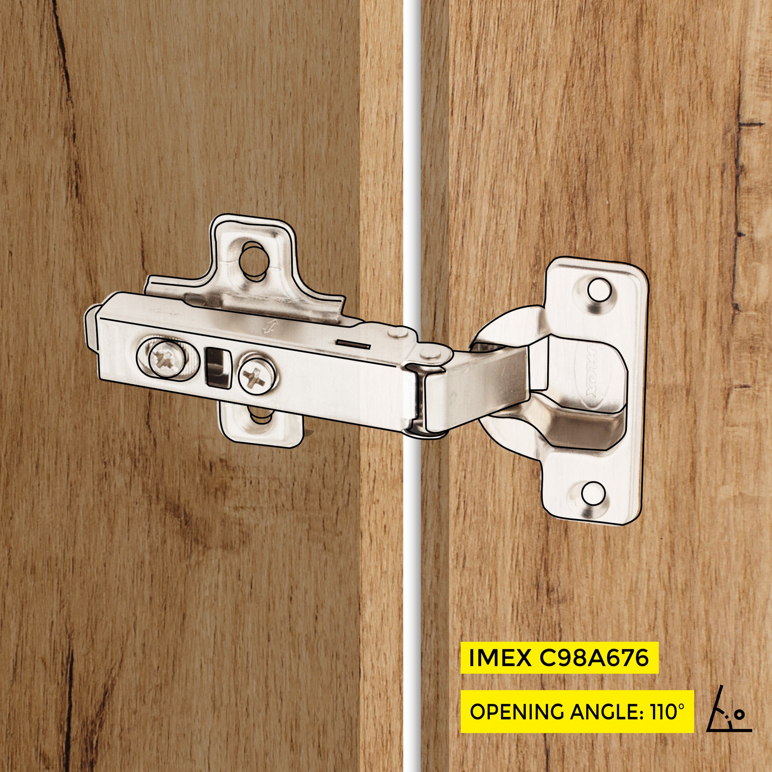 Soft-Close Hinge Full Overlay With Plate