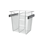 18 in Chrome Closet Pullout Basket Chrome  18 in (457 mm) W x 14 in (356 mm) D x 18 in (457 mm) H