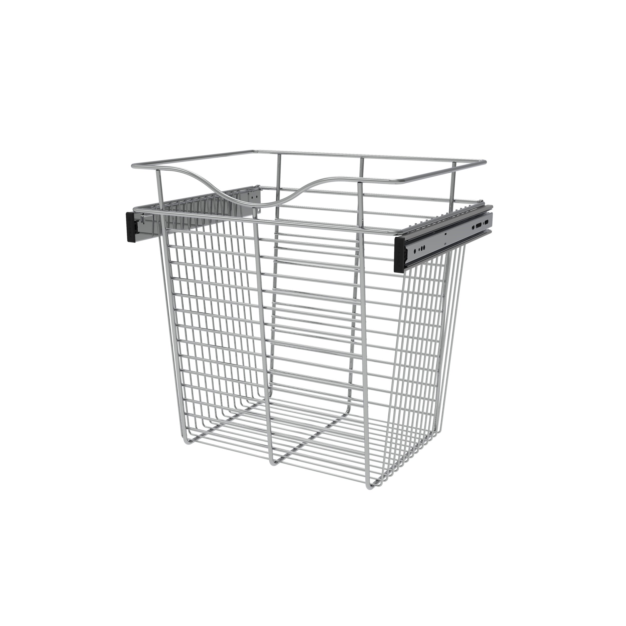 18 in Chrome Closet Pullout Basket Chrome  18 in (457 mm) W x 14 in (356 mm) D x 18 in (457 mm) H
