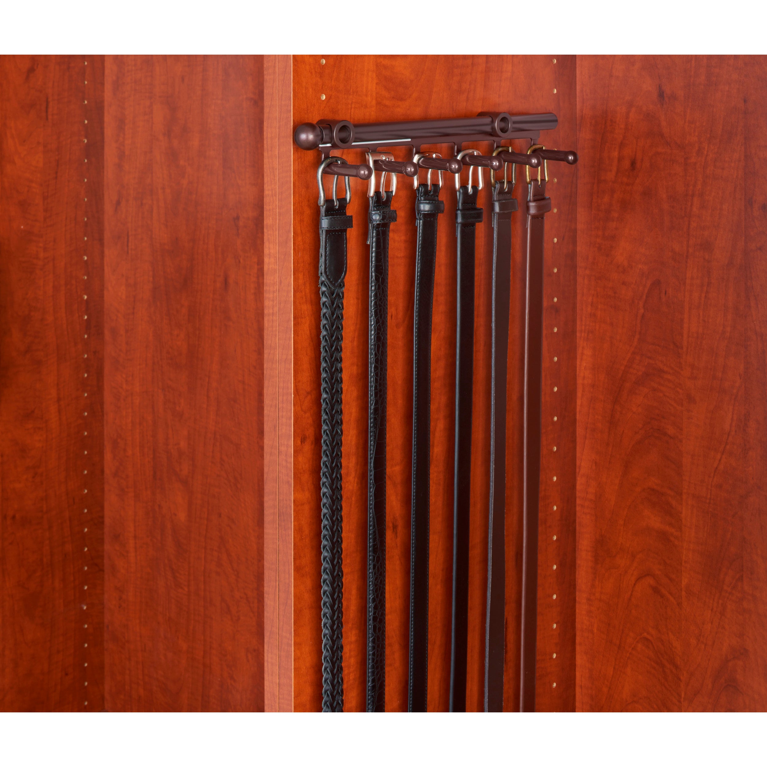 14 in Oil Rubbed Bronze Belt/Scarf Organizer Oil Rubbed Bronze  2.81 in (71 mm) W x 13.88 in (353 mm) D x 1.88 in (48 mm) H