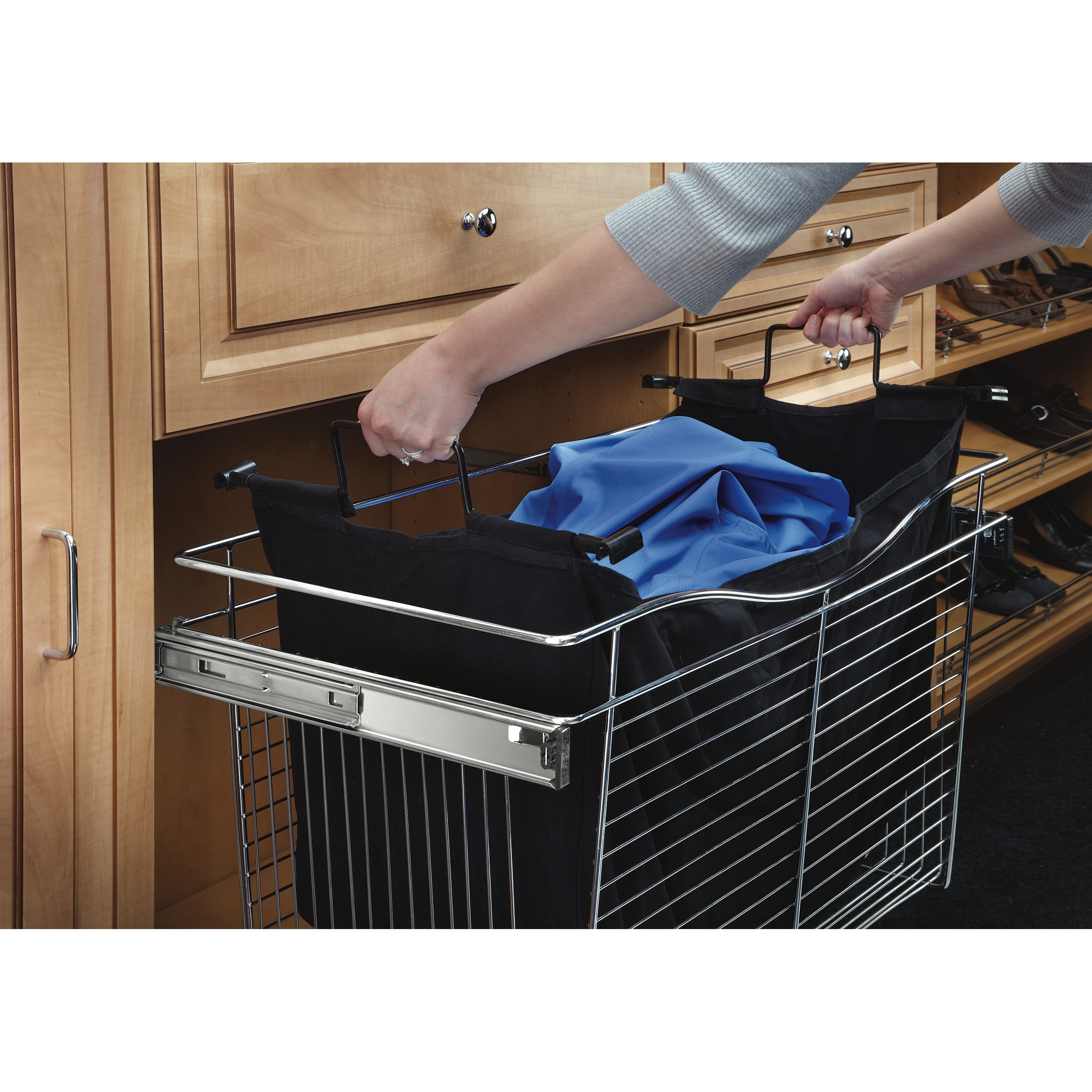 24 in Black Hamper Bag Insert Black  22.75 in (578 mm) W x 14.62 in (371 mm) D x 18 in (457 mm) H