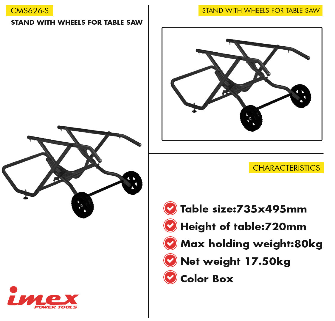 Table Saw Stand with Wheels ? IMEX Power Tools