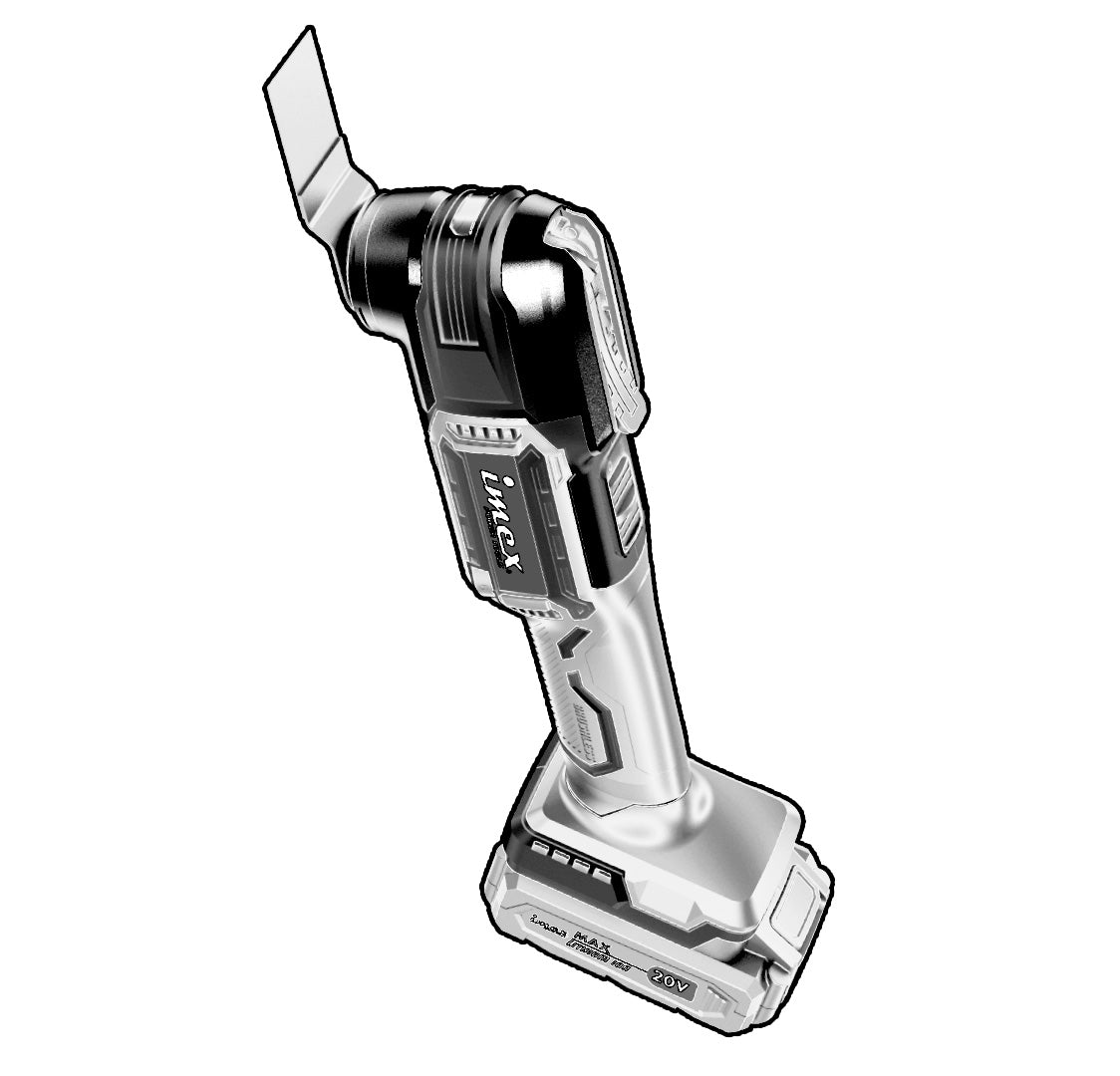 20V Brushless Oscillating Tool with Battery and Charger ? IMEX Power Tools