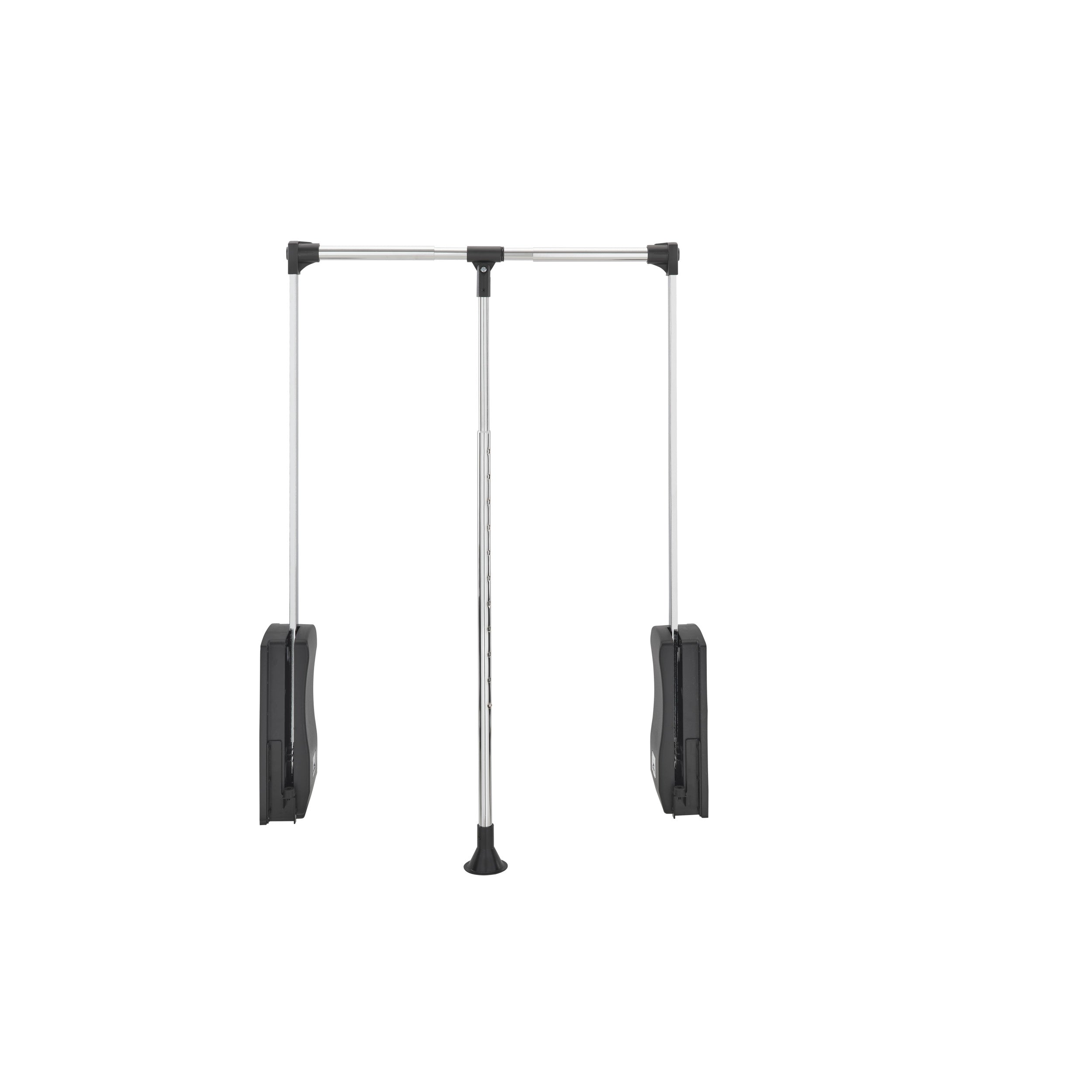 Adj. Pull-Down Closet Rod 21.5 in- 26 in Chrome  21.5 in (546 mm) W x 4 in (102 mm) D x 34.75 in (883 mm) H