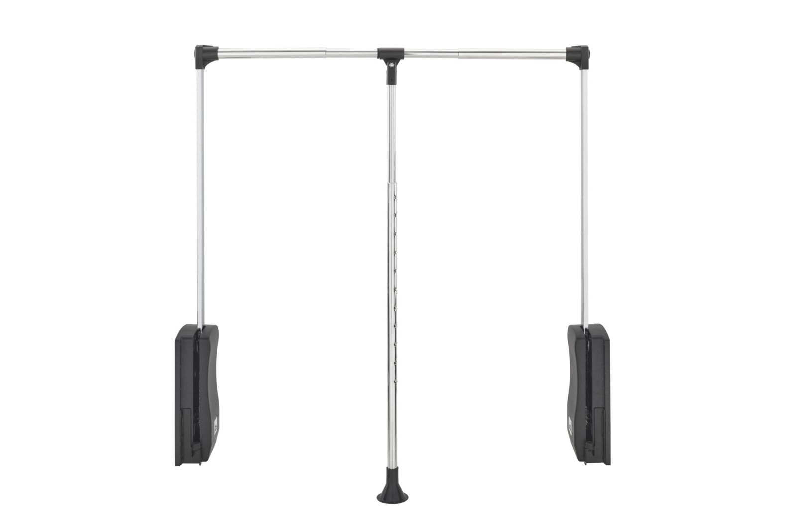 Adjustable Pull Down Closet Rod 26 in- 35 in Chrome  26 in (660 mm) W x 4 in (102 mm) D x 34.75 in (883 mm) H