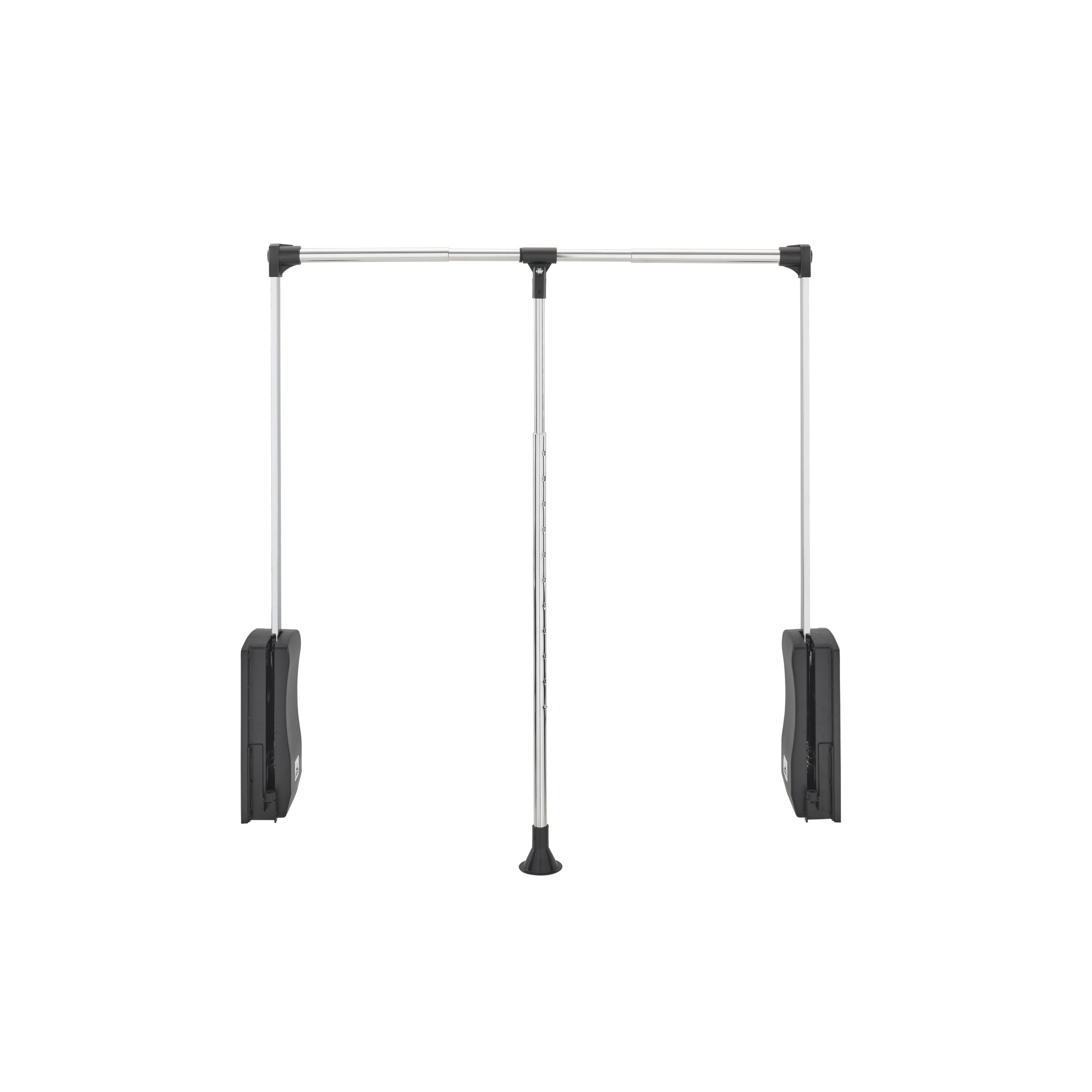 Adjustable Pull Down Closet Rod 26 in- 35 in Chrome  26 in (660 mm) W x 4 in (102 mm) D x 34.75 in (883 mm) H