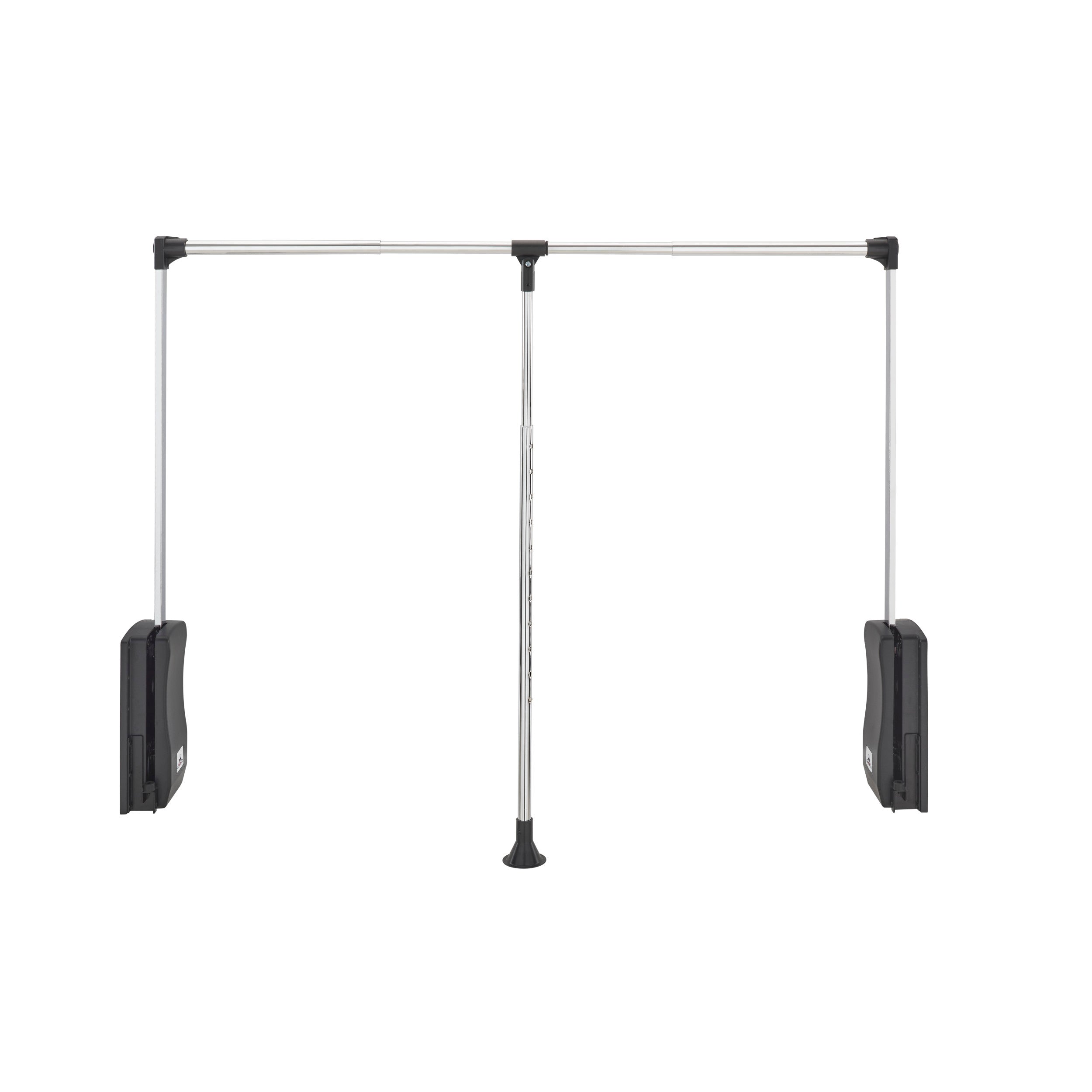Adjustable Pull Down Closet Rod 35 in- 48 in Chrome  35 in (889 mm) W x 4 in (102 mm) D x 34.75 in (883 mm) H