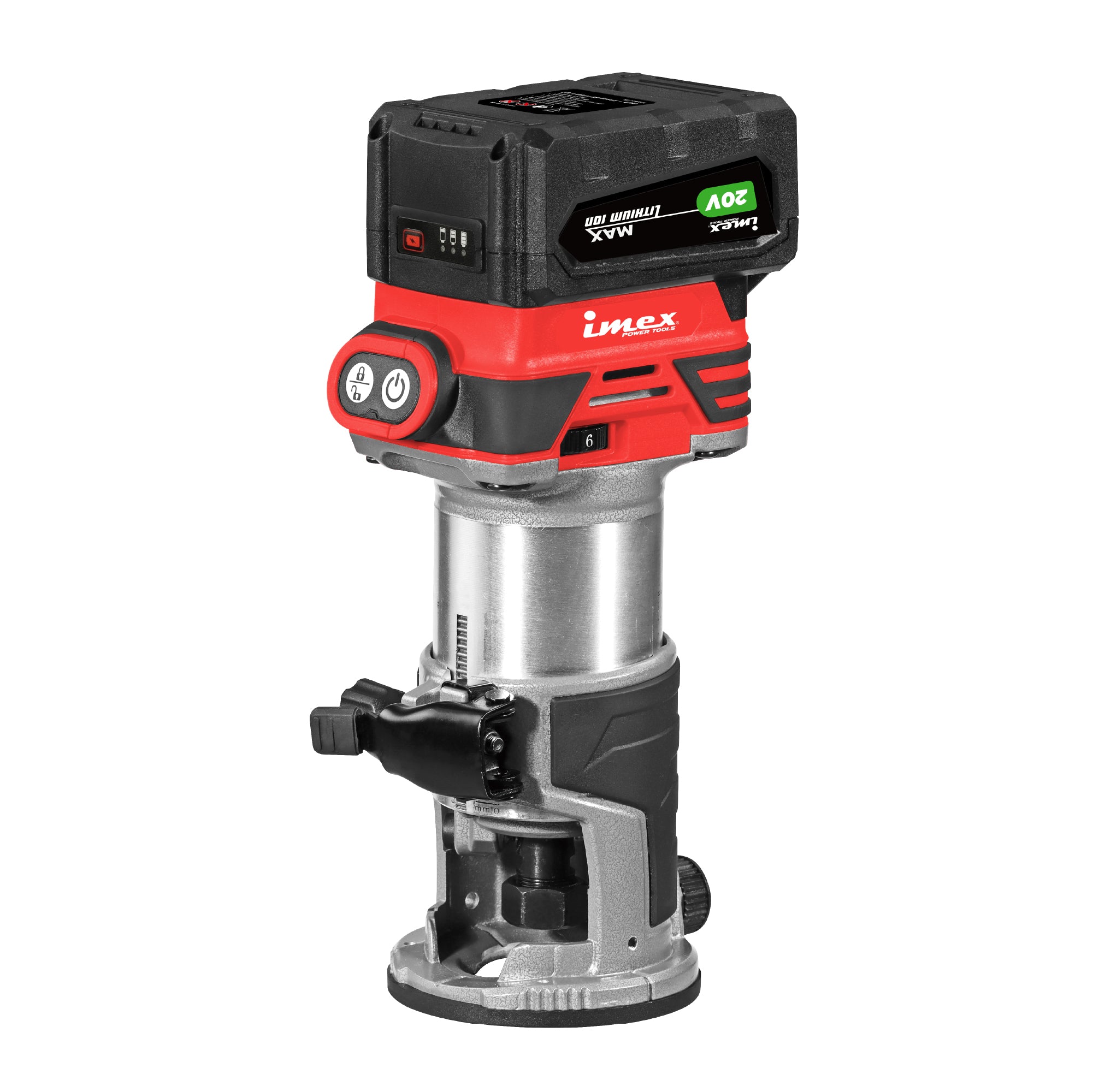 20V Brushless Cordless Router with Battery and Charger ? IMEX Power Tools