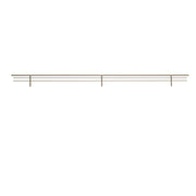 35 in Satin Nickel Wire Shoe Rail Satin Nickel  35 in (889 mm) W x 0.25 in (6 mm) D x 2.25 in (57 mm) H