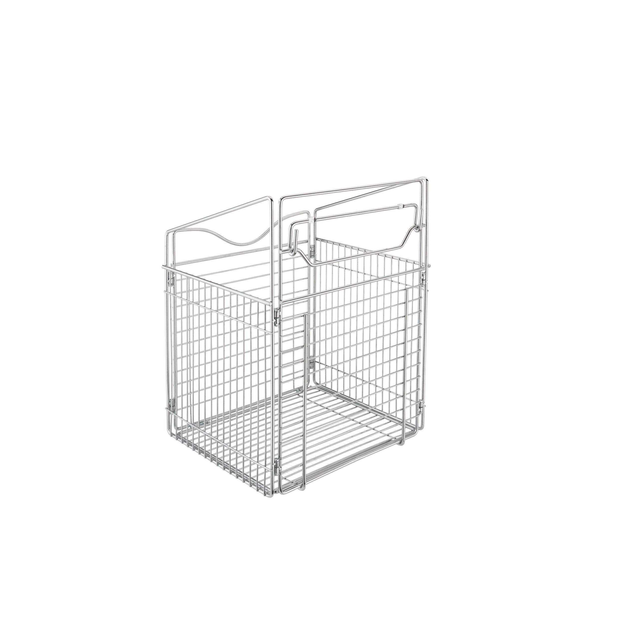 Tilt Out Hamper Basket (Chrome) Chrome  15.5 in (394 mm) W x 13.5 in (343 mm) D x 19.75 in (502 mm) H